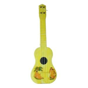 Vintage 1950s Carnival All Plastic Ukulele Hawaiian Yellow Uke-A-Doodle